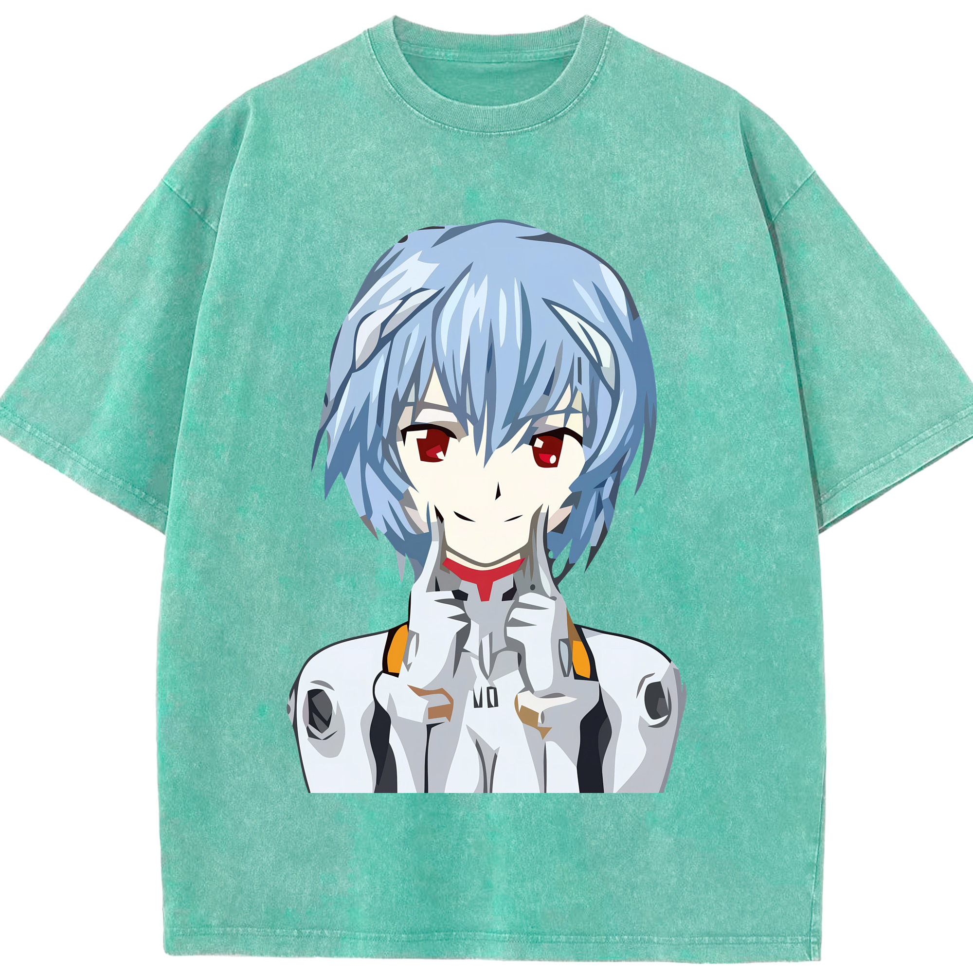 （画像用） EVA 新世紀エヴァンゲリオン 綿100% ヴィンテージ風 半袖Tシャツ（フロントプリント）